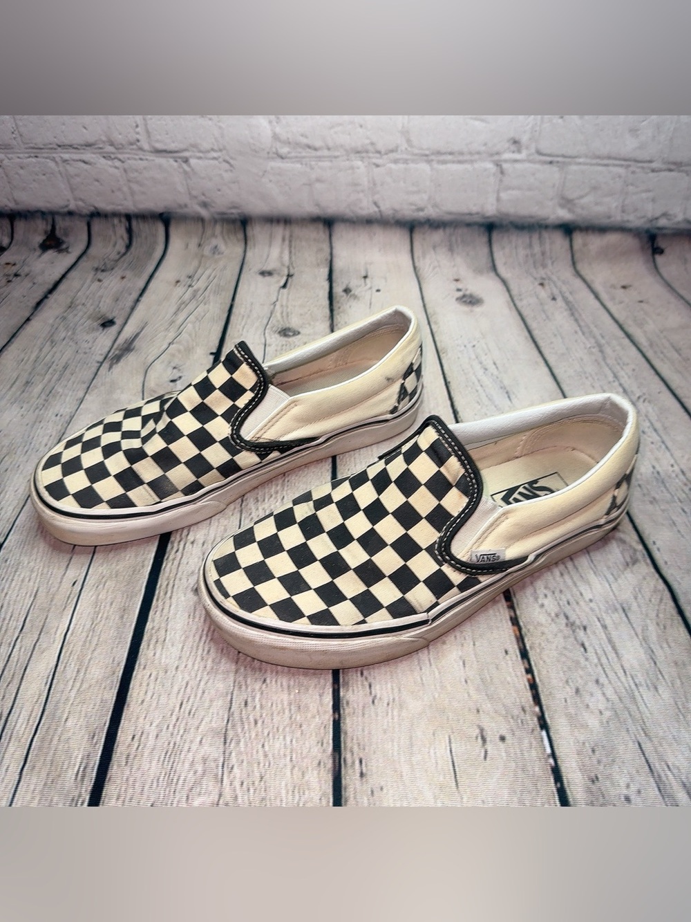 Vans Classic Checkerboard Slip-On Sneakers